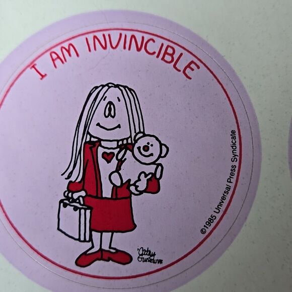 Humorous Cartoon Sticker Set 6 80s Catht Colorful Collect Y2k Hunkette Rare - Picture 5 of 14